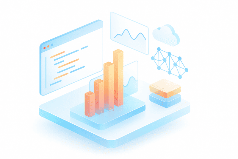 Probabilistic forecasting visualization showing 3D histogram distributions